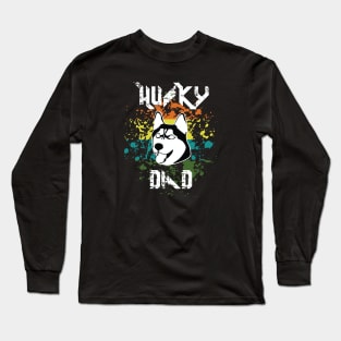 Husky Dad Long Sleeve T-Shirt